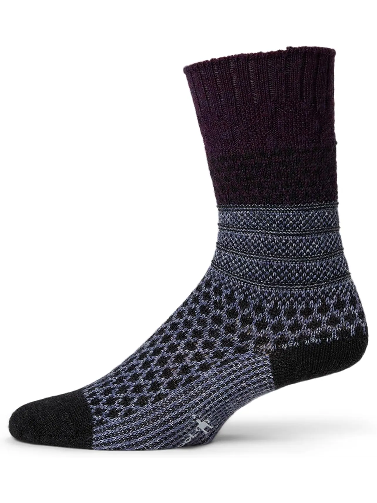 Носки Smartwool Everyday Popcorn Cable Crew Socks — изображение 1 из 1, фиолетовый