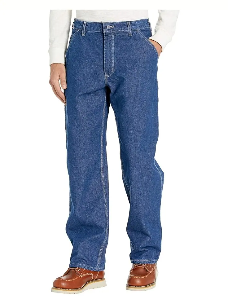 Джинсы Carhartt Flame-Resistant (FR) Signature Denim Dungarees — изображение 1 из 4, джинсовый синий