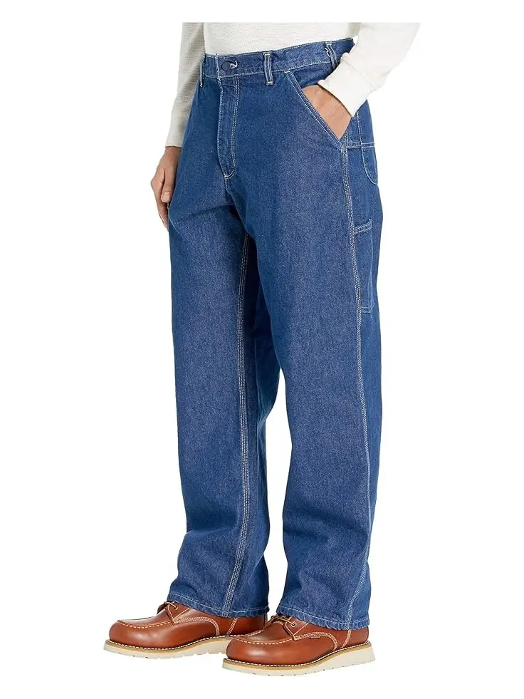 Джинсы Carhartt Flame-Resistant (FR) Signature Denim Dungarees — изображение 2 из 4, джинсовый синий