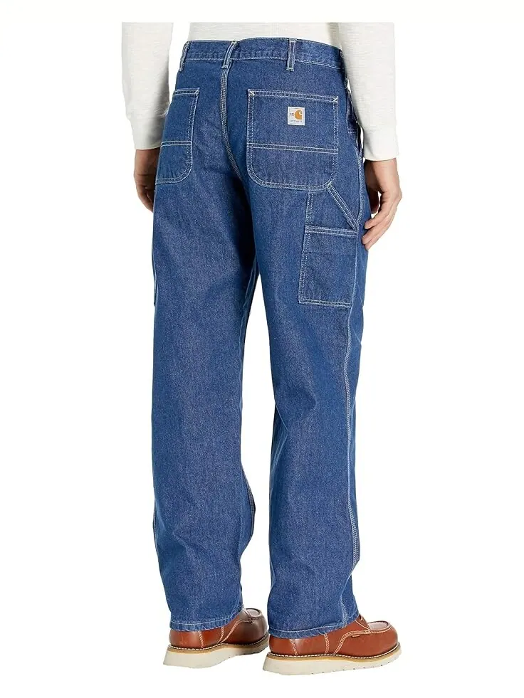 Джинсы Carhartt Flame-Resistant (FR) Signature Denim Dungarees — изображение 3 из 4, джинсовый синий