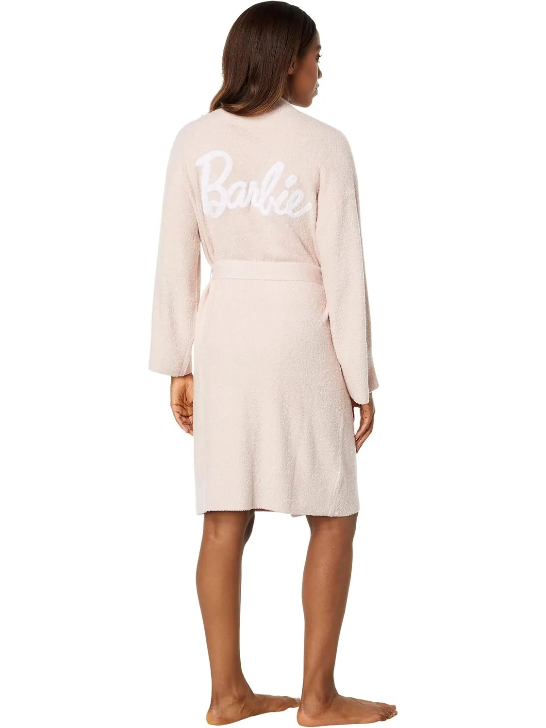 Халат CozyChic Lite Barbie Robe Barefoot Dreams — изображение 2 из 3, розовый/белый