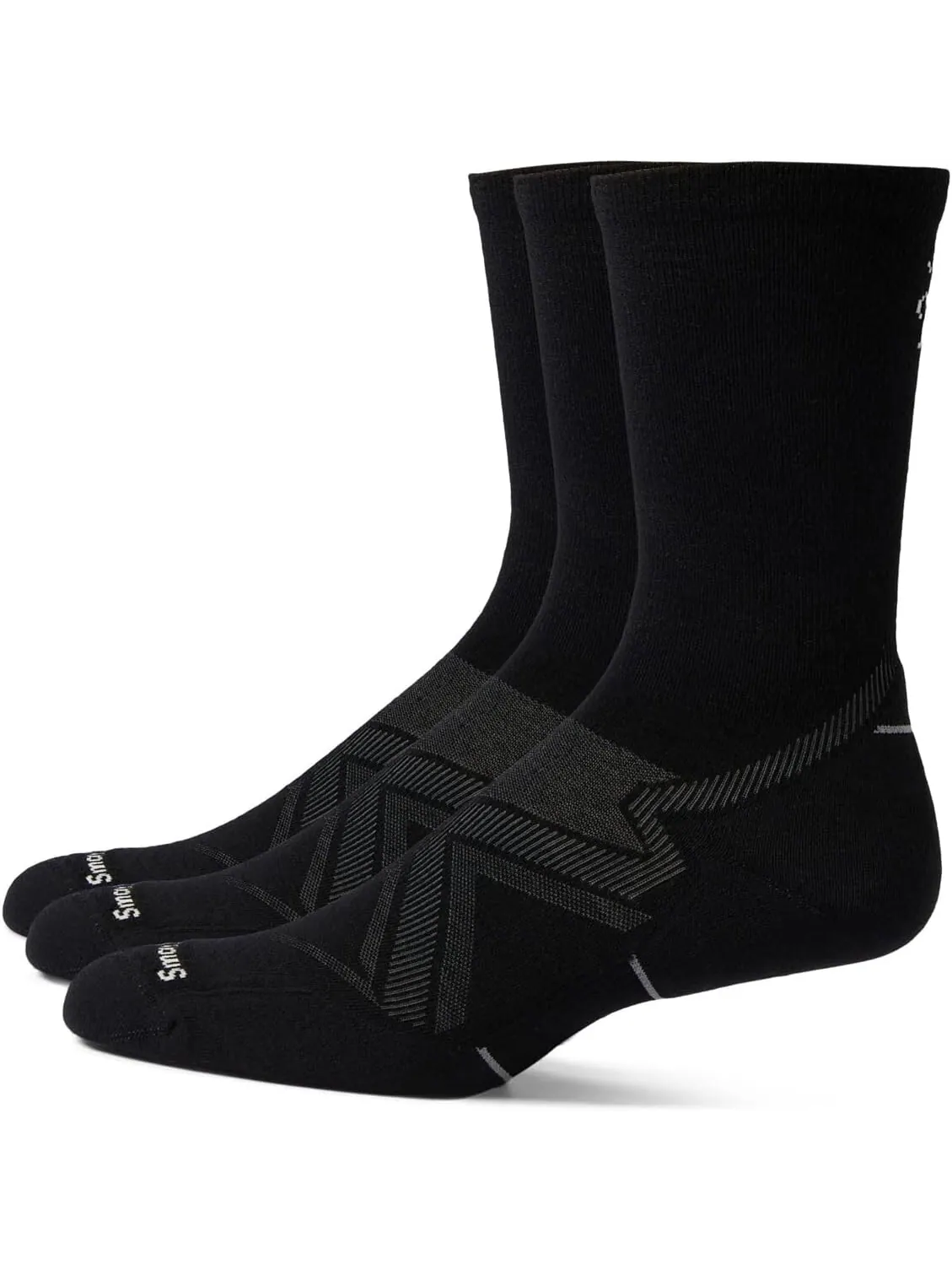 Носки для бега в холодную погоду с мягкой подушкой, 3 пары Smartwool — изображение 1 из 1, черный