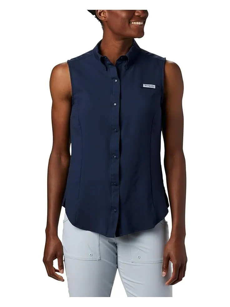 Рубашка Columbia Tamiami Sleeveless — изображение 1 из 4, темно-синий