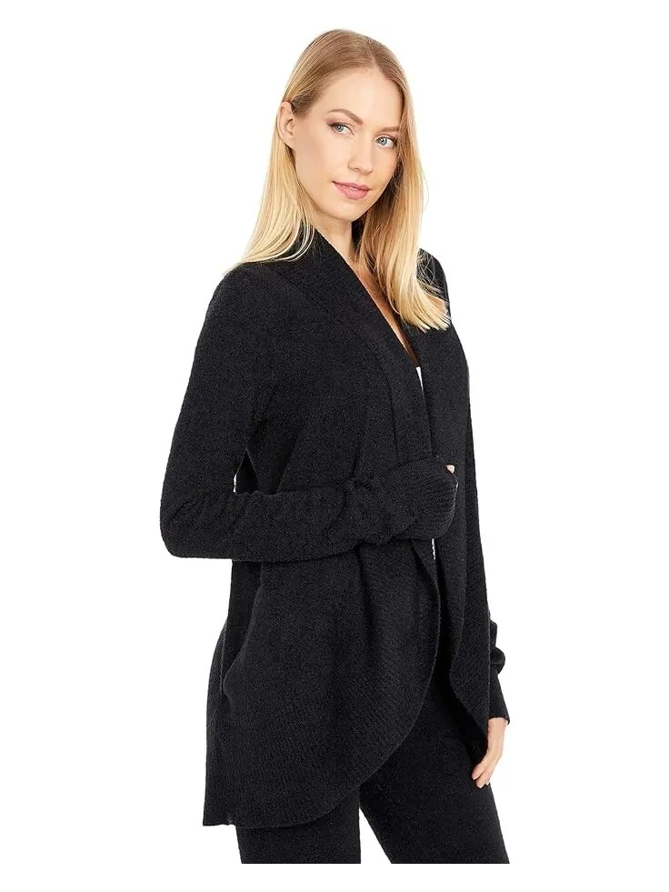 Свитер Barefoot Dreams Cozychic Lite Circle Cardi — изображение 4 из 4, черный