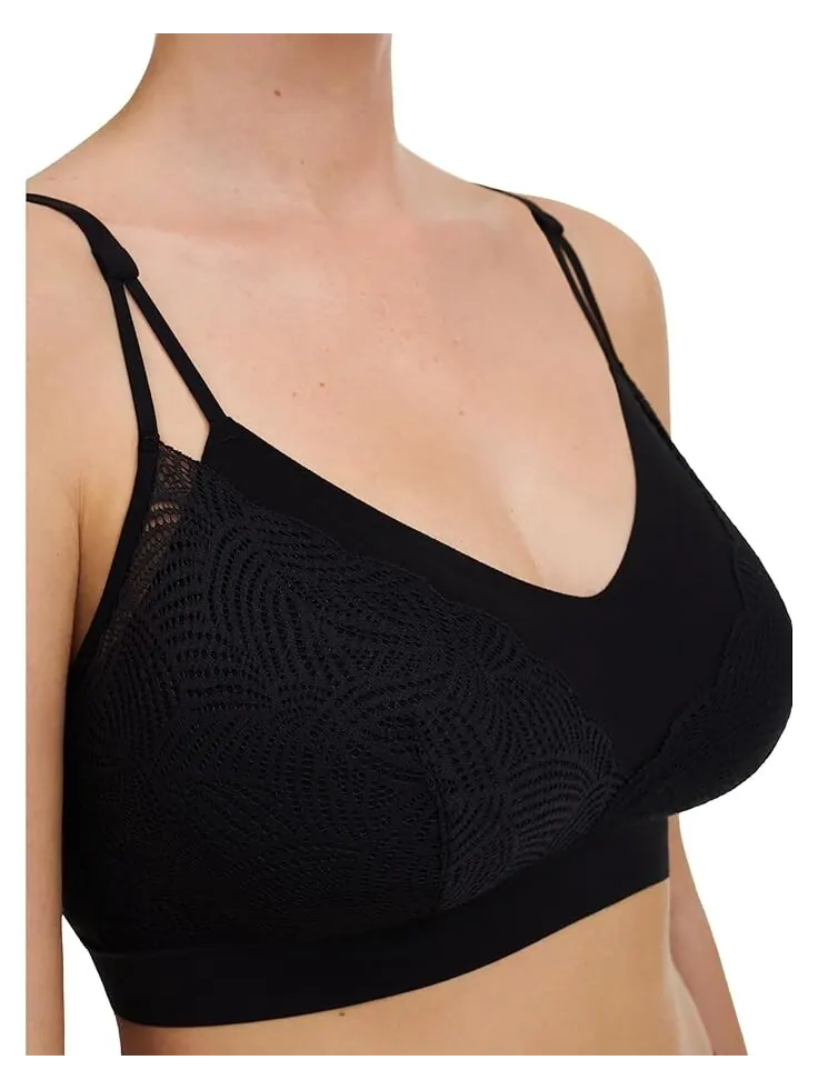 Бюстгальтер Chantelle Soft Stretch Lacelette — изображение 3 из 3, черный