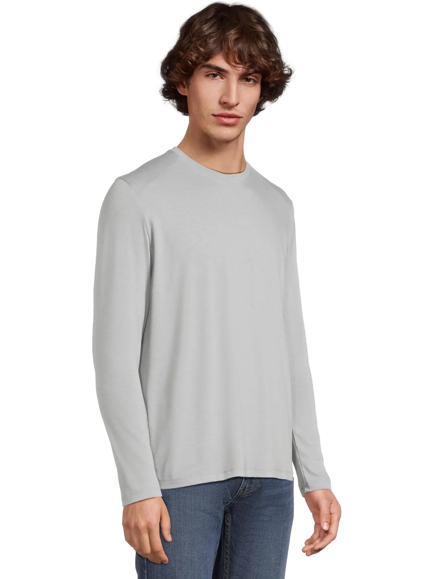 Лонгслив Free Fly Bamboo Shade Long Sleeve — изображение 2 из 5, серый