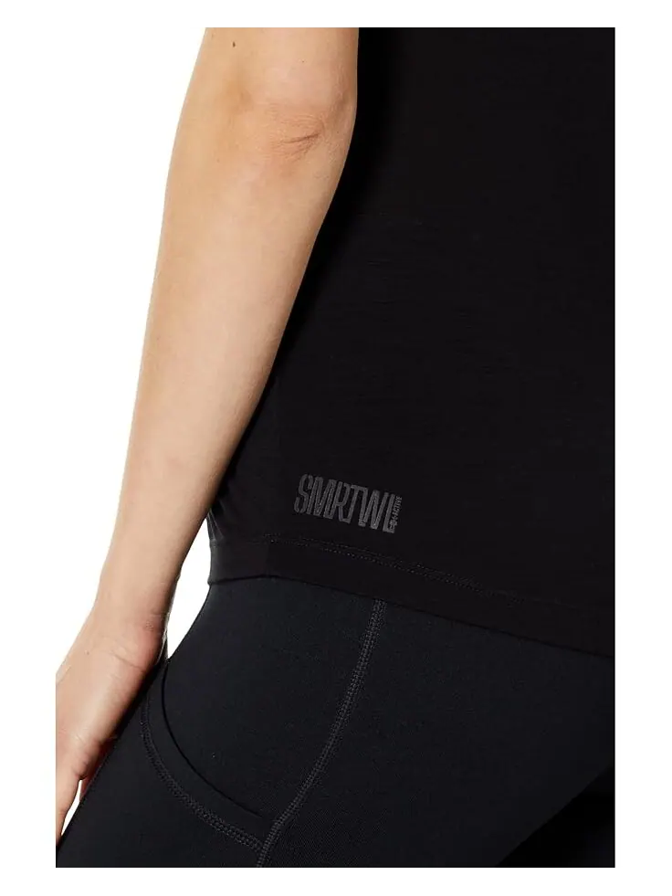 Рубашка Smartwool Active Ultralite V-Neck — изображение 3 из 4, черный
