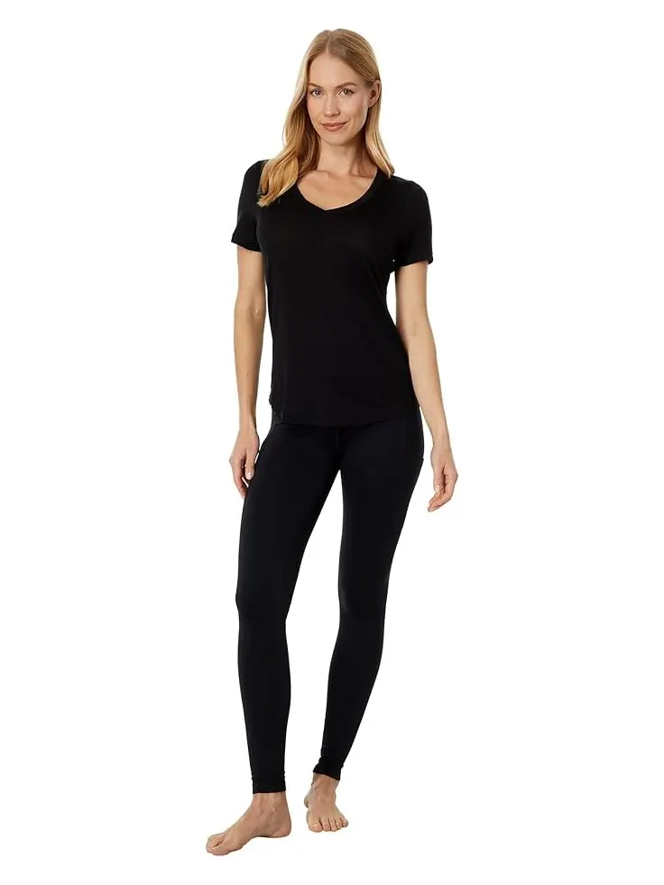 Рубашка Smartwool Active Ultralite V-Neck — изображение 4 из 4, черный