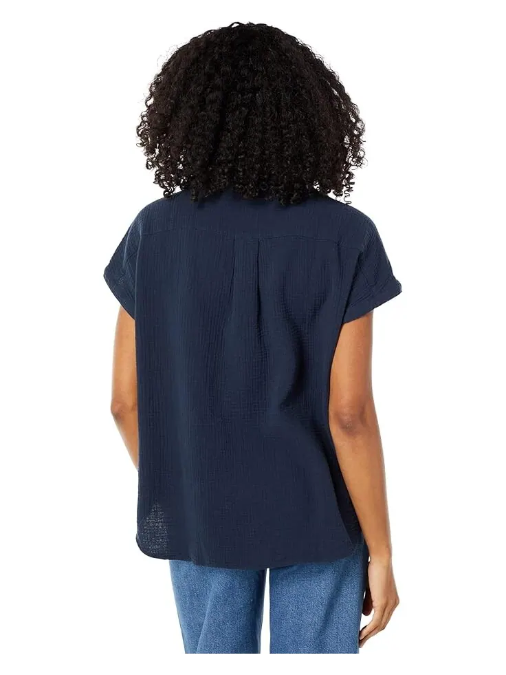 Топ Faherty Dream Cotton Desmond Top — изображение 2 из 4, темно-синий