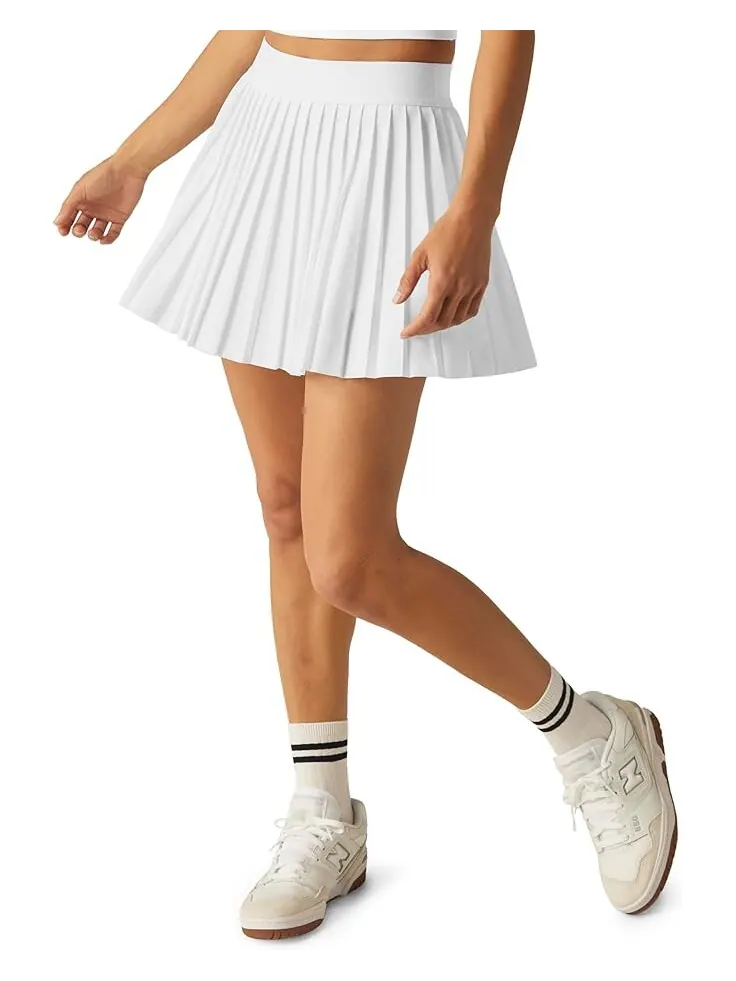 Юбка Beyond Yoga If You Pleats Miniskirt — изображение 1 из 4, белый