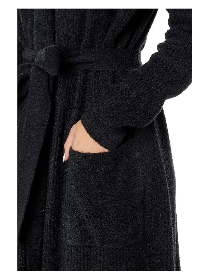 Халат Barefoot Dreams CozyChic Lite Ribbed Robe — изображение 3 из 3, черный