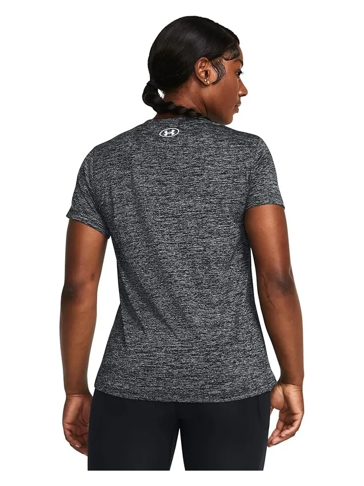 Футболка Under Armour Tech Short Sleeve V-Neck Twist — изображение 2 из 2, черный/белый