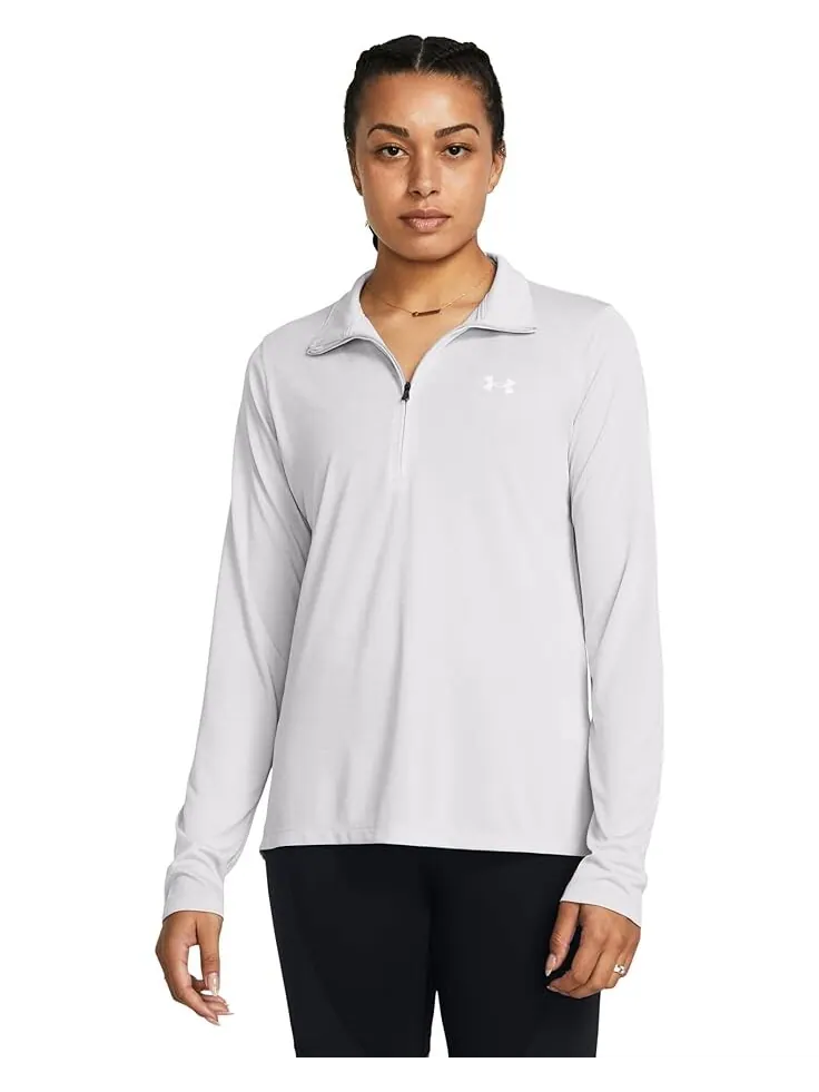 Пуловер Under Armour Tech 1/4 Zip Twist — изображение 1 из 2, серый/белый