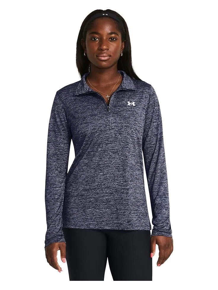 Пуловер Under Armour Tech 1/4 Zip Twist — изображение 1 из 2, темно-синий/белый