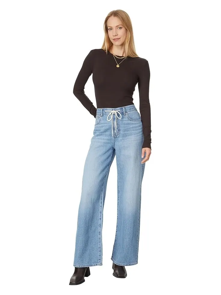 Лонгслив Madewell Modal Rib Long Sleeve Crew Neck — изображение 4 из 4, карабовый