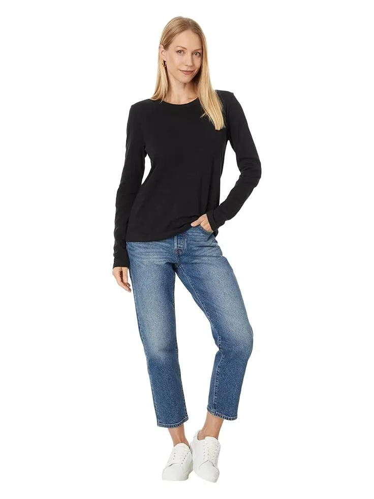 Лонгслив Lilla P Long Sleeve Crewneck — изображение 4 из 4, черный