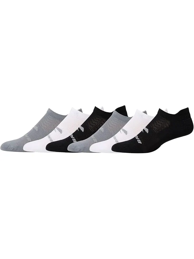 Носки Unisex Brooks Run-In No Show Socks 6-Pack — изображение 1 из 1, белый/черный