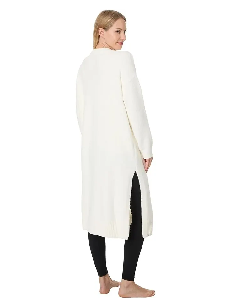 Свитер Barefoot Dreams CozyChic Luxe High Slit Cardigan — изображение 2 из 3, серебристый