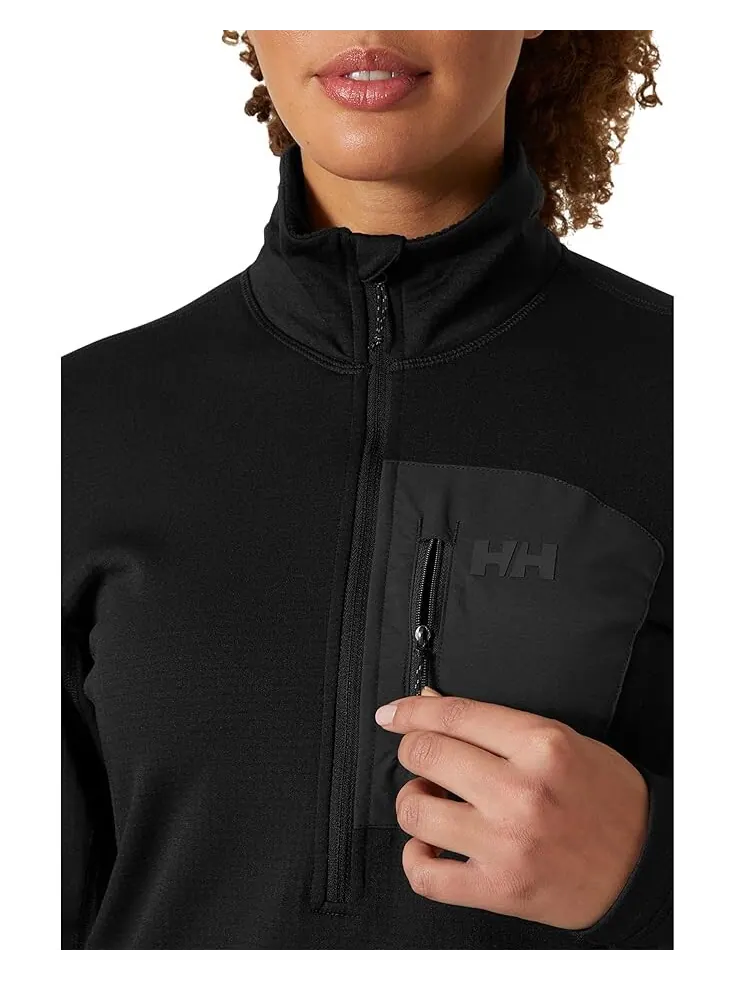 Свитер Helly Hansen Versalite 1/2 Zip Fleece — изображение 3 из 4, черный