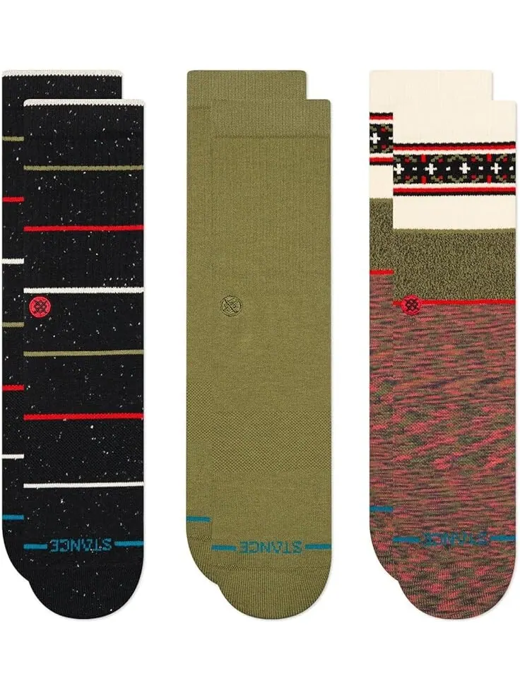 Носки Unisex Stance Greetings 3 Pack Crew — изображение 1 из 1, черный