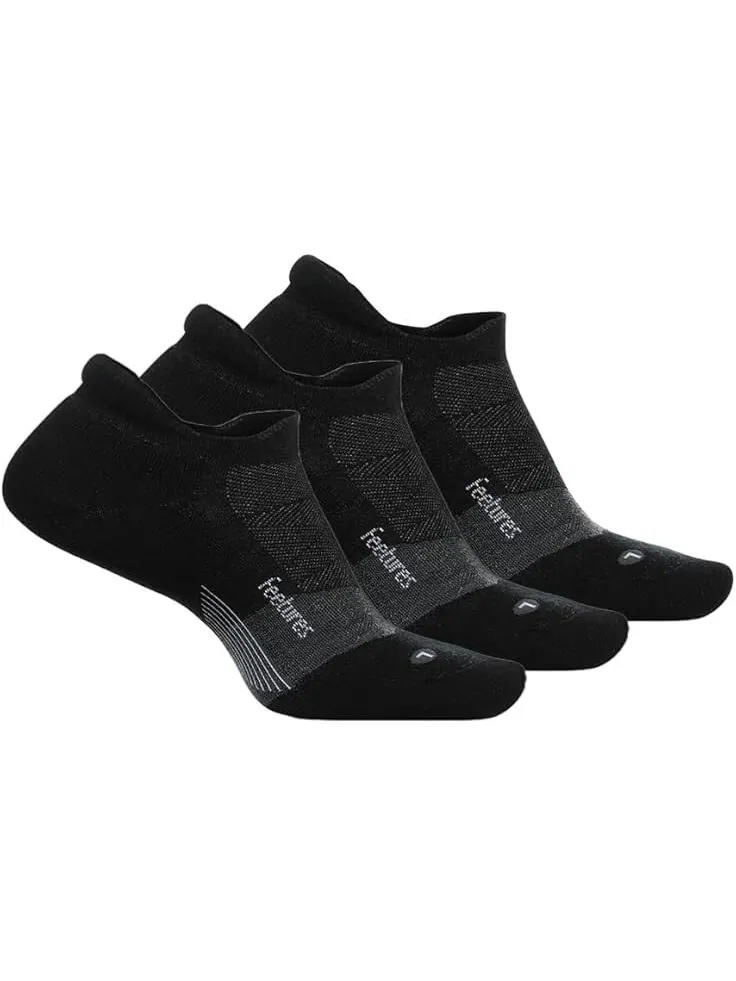 Носки Unisex Feetures Merino 10 Ultra Light No Show Tab 3-Pair Pack — изображение 1 из 1, темно-серый