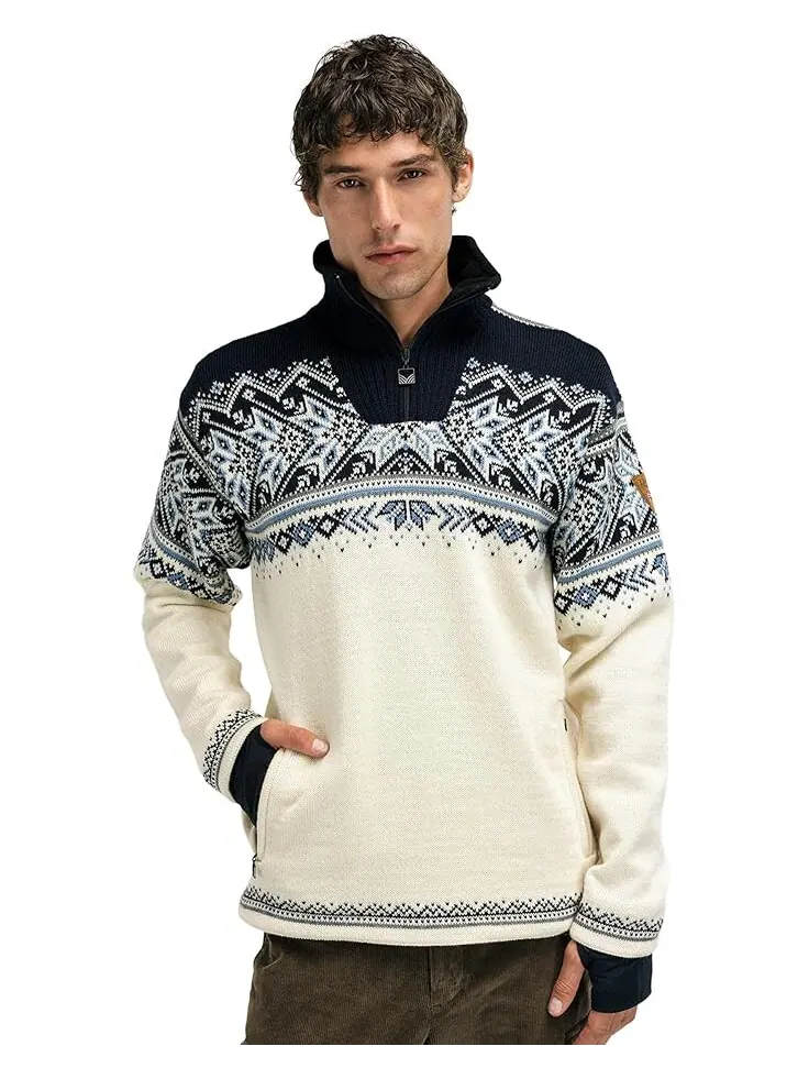 Свитер Dale of Norway Vail WP Masc Sweater — изображение 1 из 3, белый/темно-синий/синий