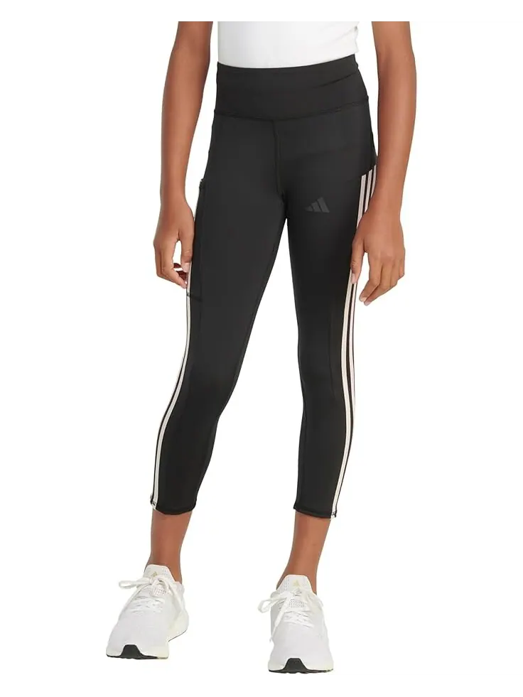 Брюки adidas Kids 3S Cell Pocket 7/8 Legging(Big Kid) — изображение 1 из 2, черный