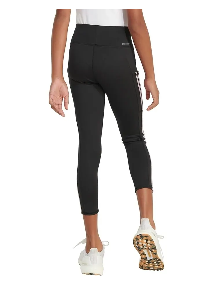 Брюки adidas Kids 3S Cell Pocket 7/8 Legging(Big Kid) — изображение 2 из 2, черный