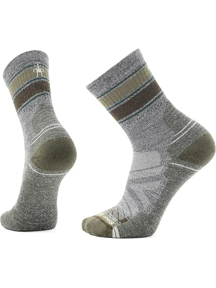 Носки Smartwool Hike Light Cushion Striped Mid Crew Socks — изображение 1 из 1, темно-серый