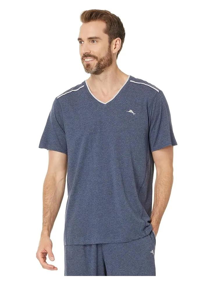 Топ Tommy Bahama Top Short Sleeve — изображение 1 из 4, темно-синий
