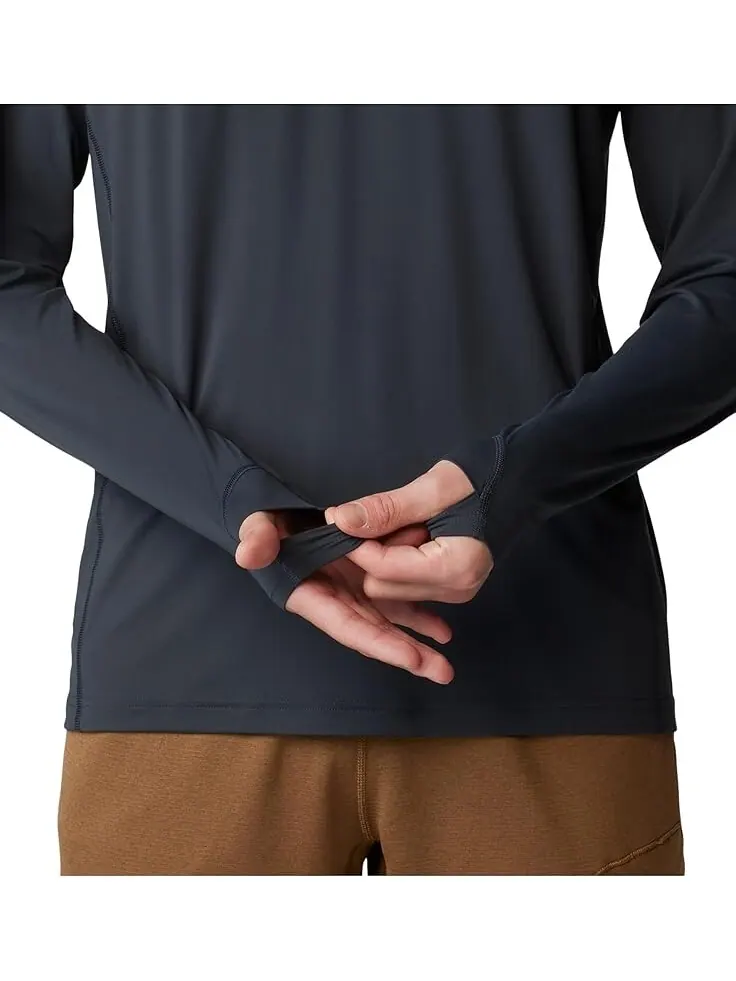 Лонгслив Mountain Hardwear Crater Lake Long Sleeve Crew — изображение 3 из 5, серый