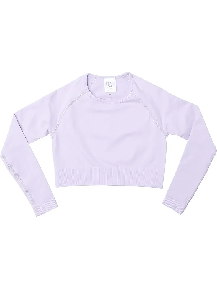 Топ Flo Active Hollie Long Sleeve Ribbed Seamless Top — изображение 1 из 2, сирень