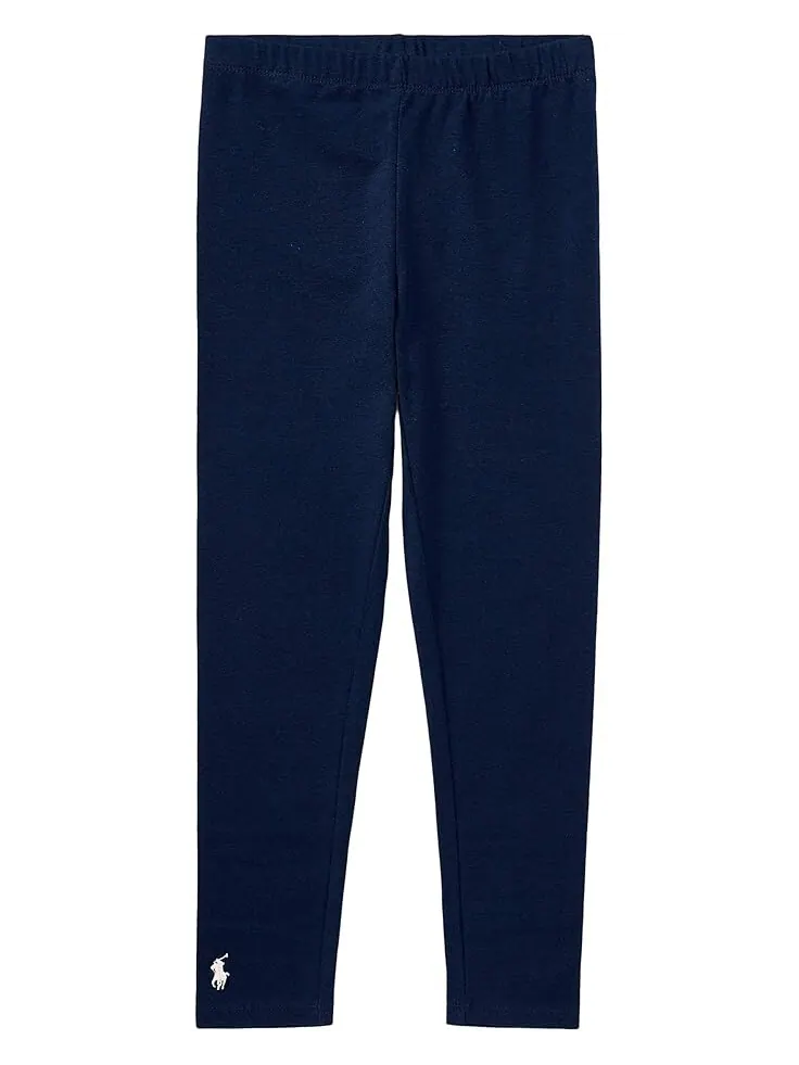 Брюки Polo Ralph Lauren Kids Stretch Cotton Legging — изображение 1 из 3, темно-синий