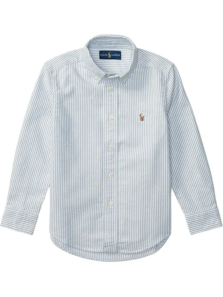 Рубашка Polo Ralph Lauren Kids Striped Cotton Oxford Shirt — 1