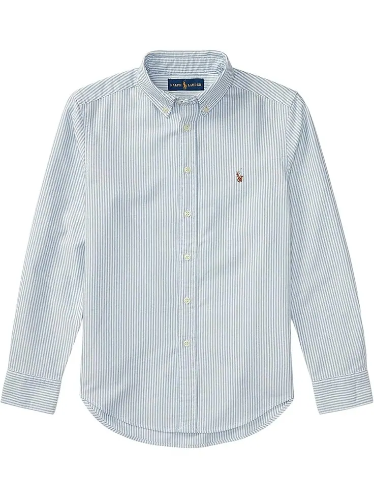 Рубашка Polo Ralph Lauren Kids Striped Cotton Oxford Shirt — 1