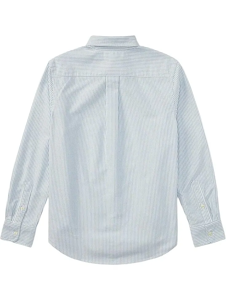 Рубашка Polo Ralph Lauren Kids Striped Cotton Oxford Shirt — 2