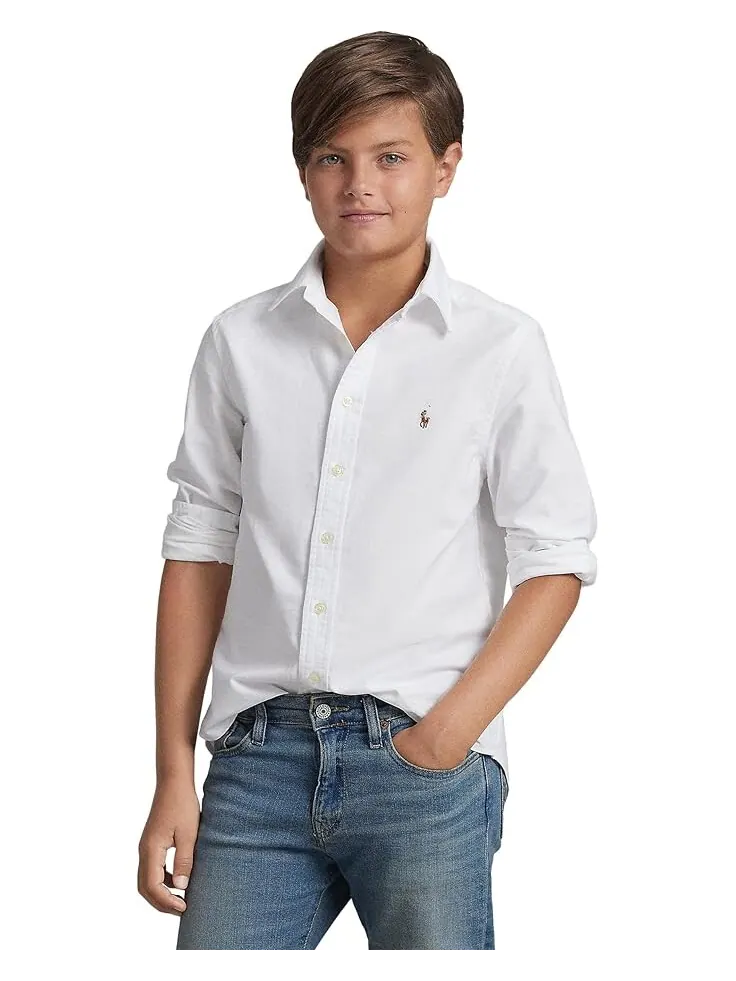 Рубашка Polo Ralph Lauren Kids Cotton Oxford Sport Shirt — 3