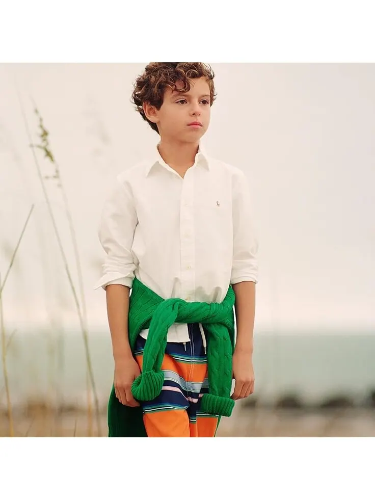 Рубашка Polo Ralph Lauren Kids Cotton Oxford Sport Shirt — 4