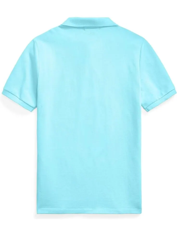 Поло Polo Ralph Lauren Kids Cotton Mesh Polo Shirt — изображение 2 из 2, бирюзовый