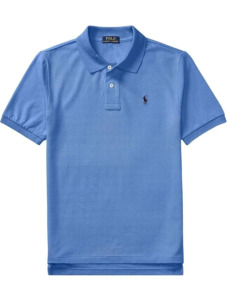 Поло Polo Ralph Lauren Kids Cotton Mesh Polo Shirt — изображение 1 из 2, синий