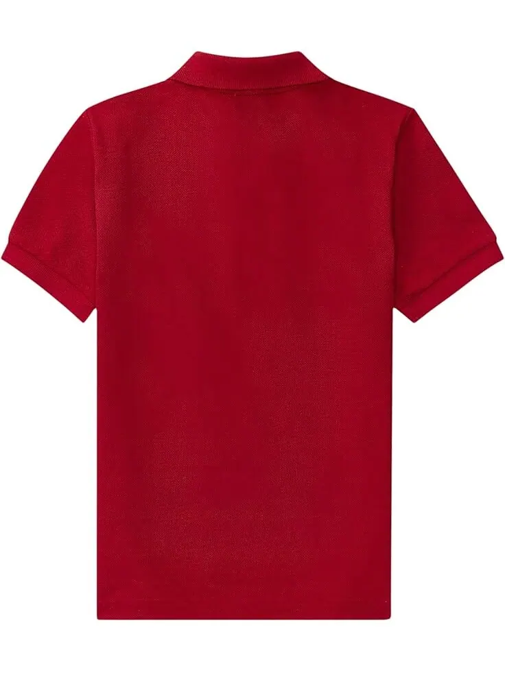 Поло Polo Ralph Lauren Kids Cotton Mesh Polo Shirt — изображение 2 из 3, красный