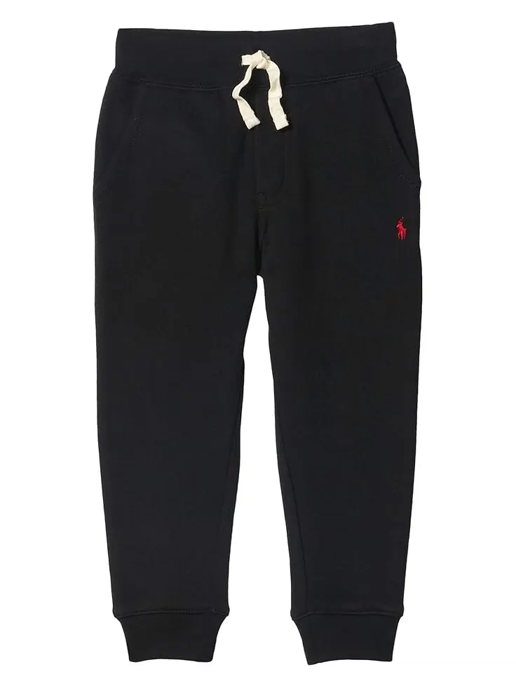 Брюки Polo Ralph Lauren Kids Cotton Blend Fleece Joggers — изображение 1 из 4, черный
