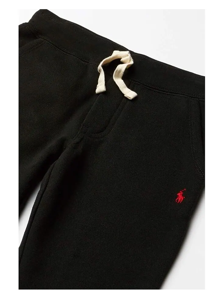 Брюки Polo Ralph Lauren Kids Cotton Blend Fleece Joggers — изображение 3 из 4, черный