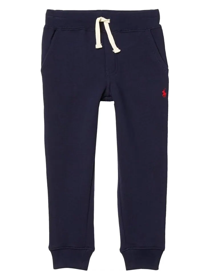Брюки Polo Ralph Lauren Kids Cotton Blend Fleece Joggers — изображение 1 из 4, темно-синий