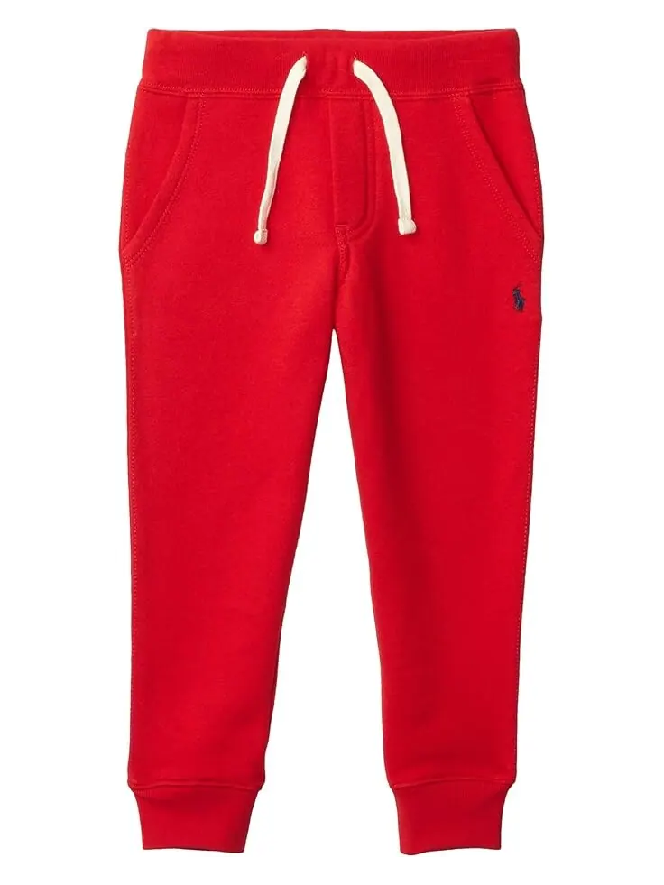 Брюки Polo Ralph Lauren Kids Cotton Blend Fleece Joggers — изображение 1 из 4, красный