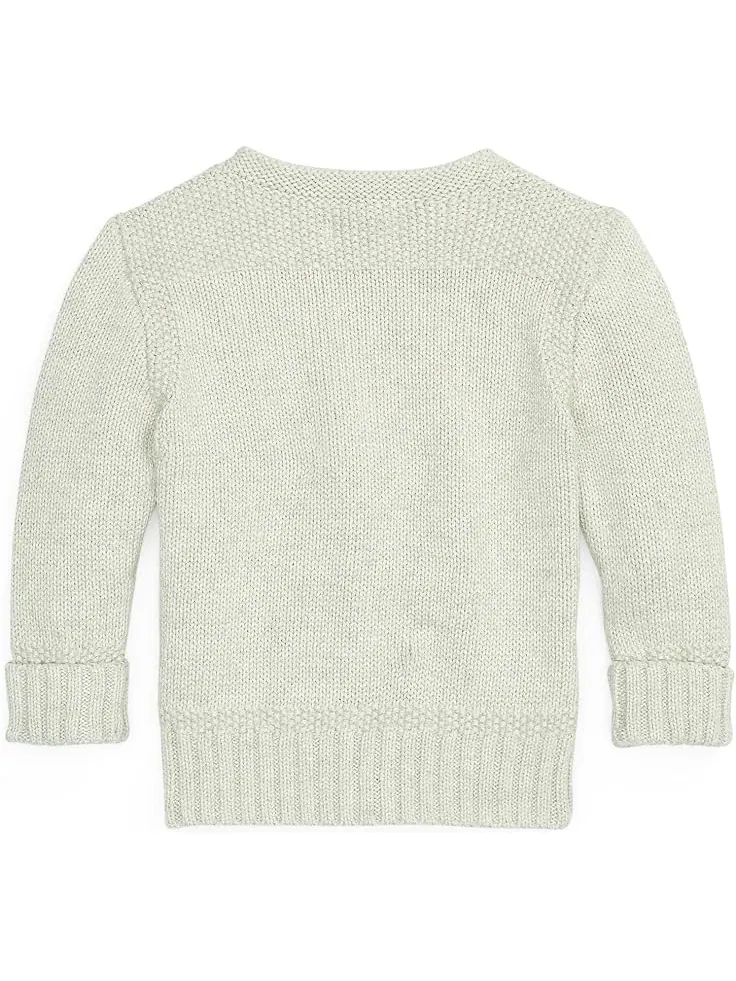 Свитер Polo Ralph Lauren Kids Combed Cotton V-Neck Cardigan — изображение 2 из 3, стриженый