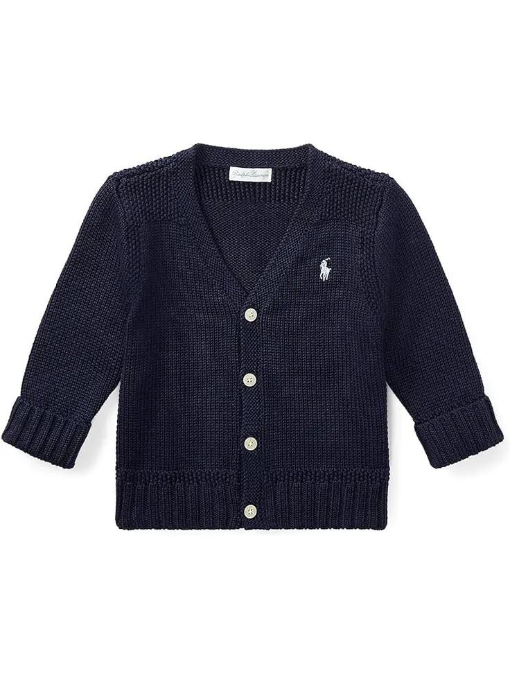 Свитер Polo Ralph Lauren Kids Combed Cotton V-Neck Cardigan