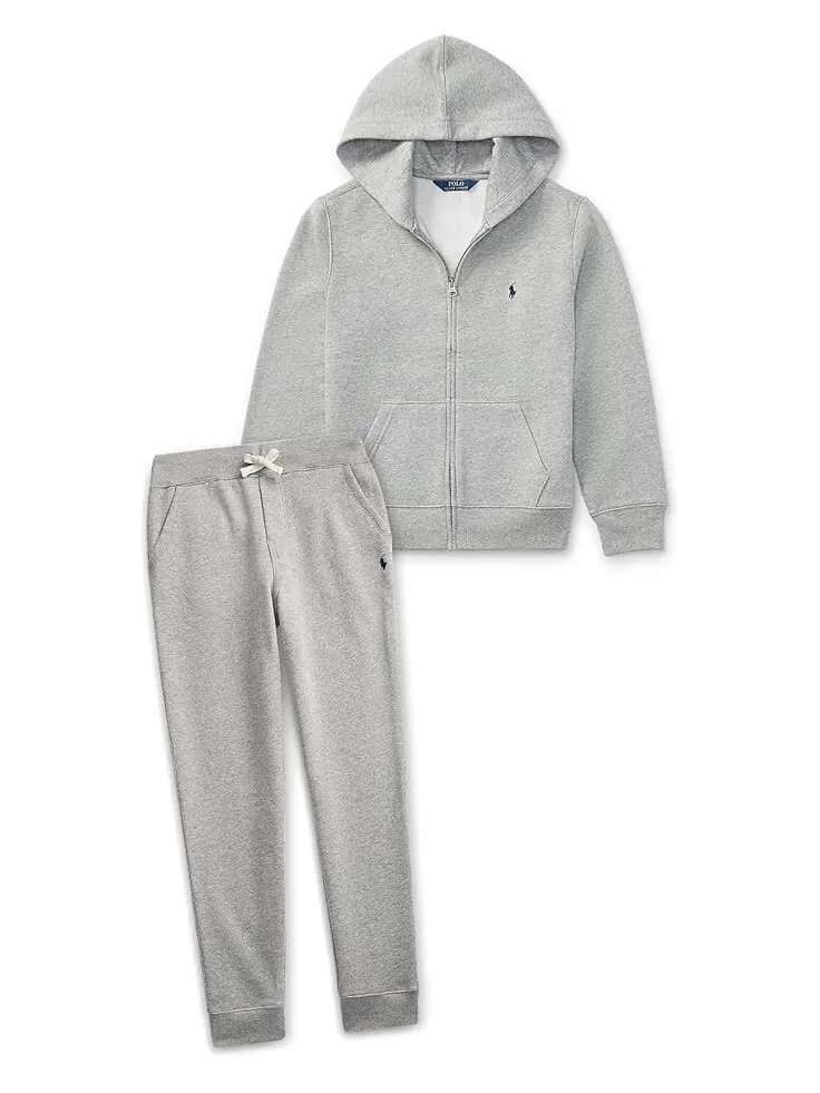 Брюки Polo Ralph Lauren Kids Cotton-Blend-Fleece Joggers — изображение 3 из 3, стриженый