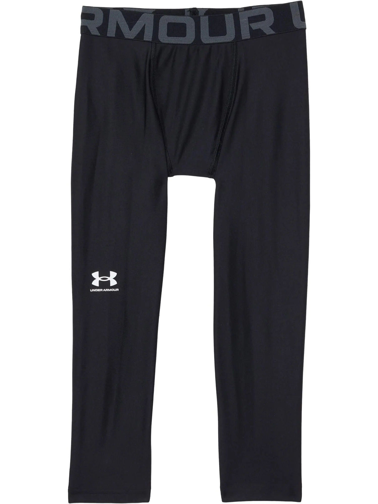 Брюки Under Armour Kids HeatGear Armour 3/4 Leggings — изображение 1 из 2, черный/серый