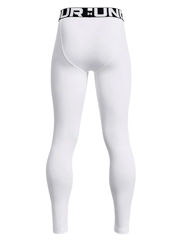 Брюки Under Armour Kids ColdGear Armour Leggings — изображение 2 из 2, белый/черный